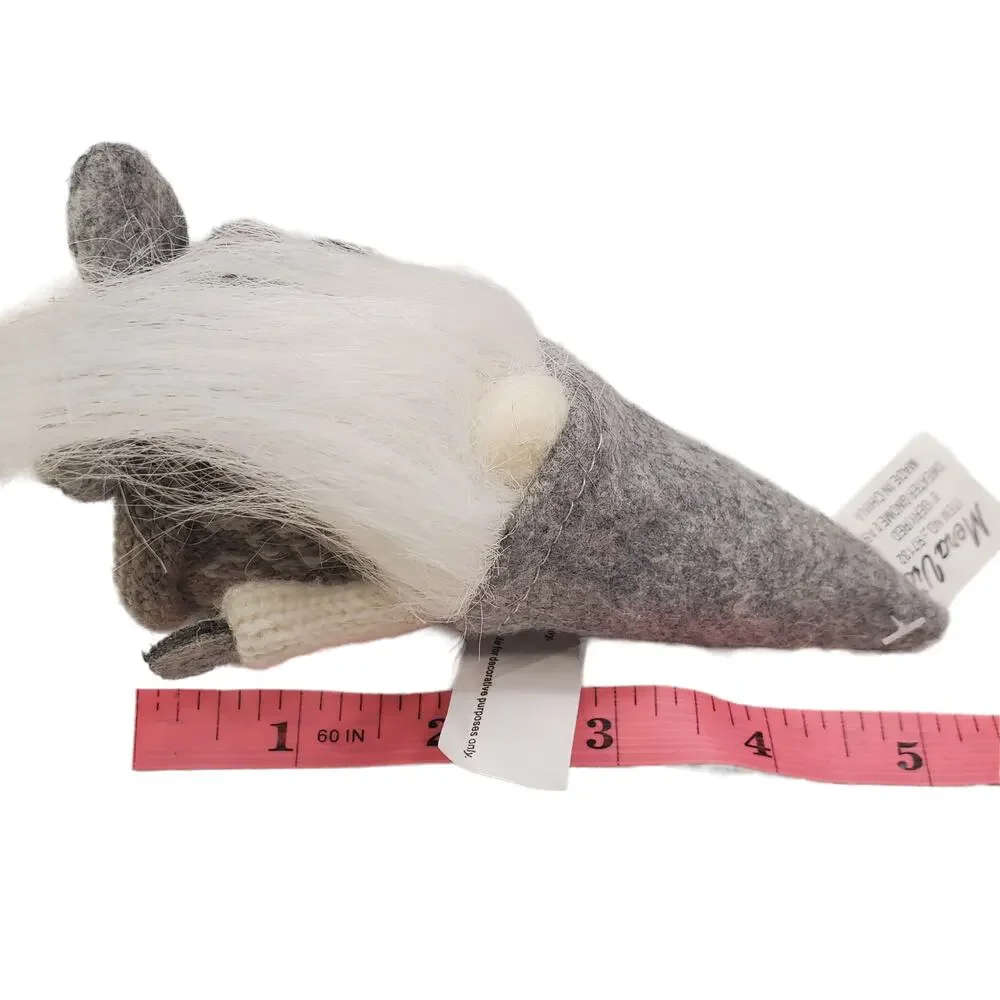 MeraVic Gnome Holiday Gray Sweater Gnome Gery 5 Inch Item No R7132